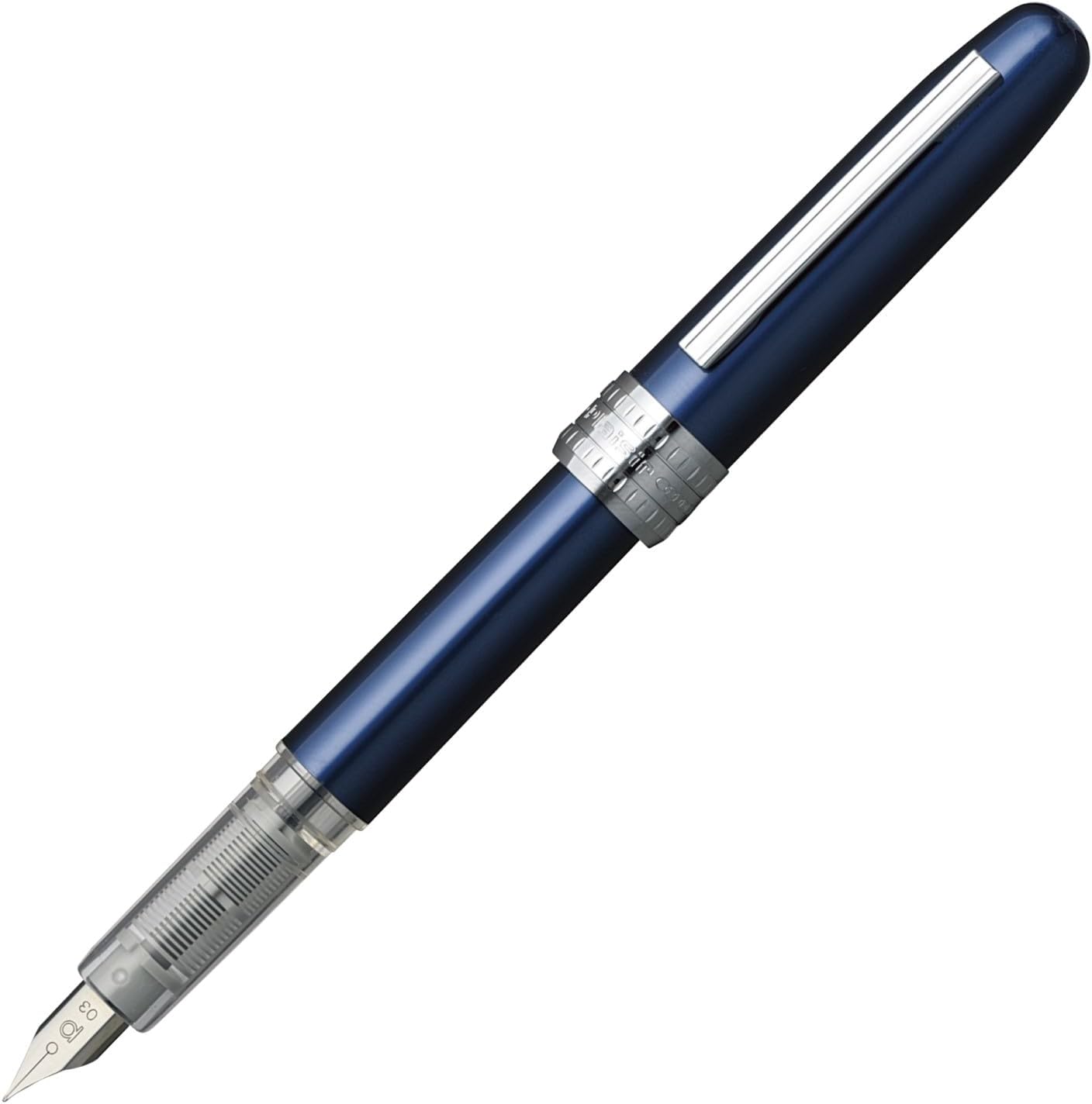 Platinum Plaisir Fountain Pen, Fine Nib, Blue