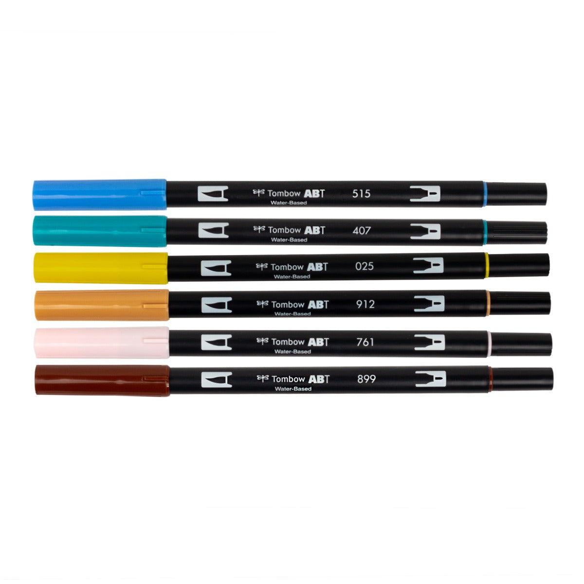 Tombow ABT Dual Brush Pens Set - w/ Water Brush, Coloring Sheets, & Tutorial