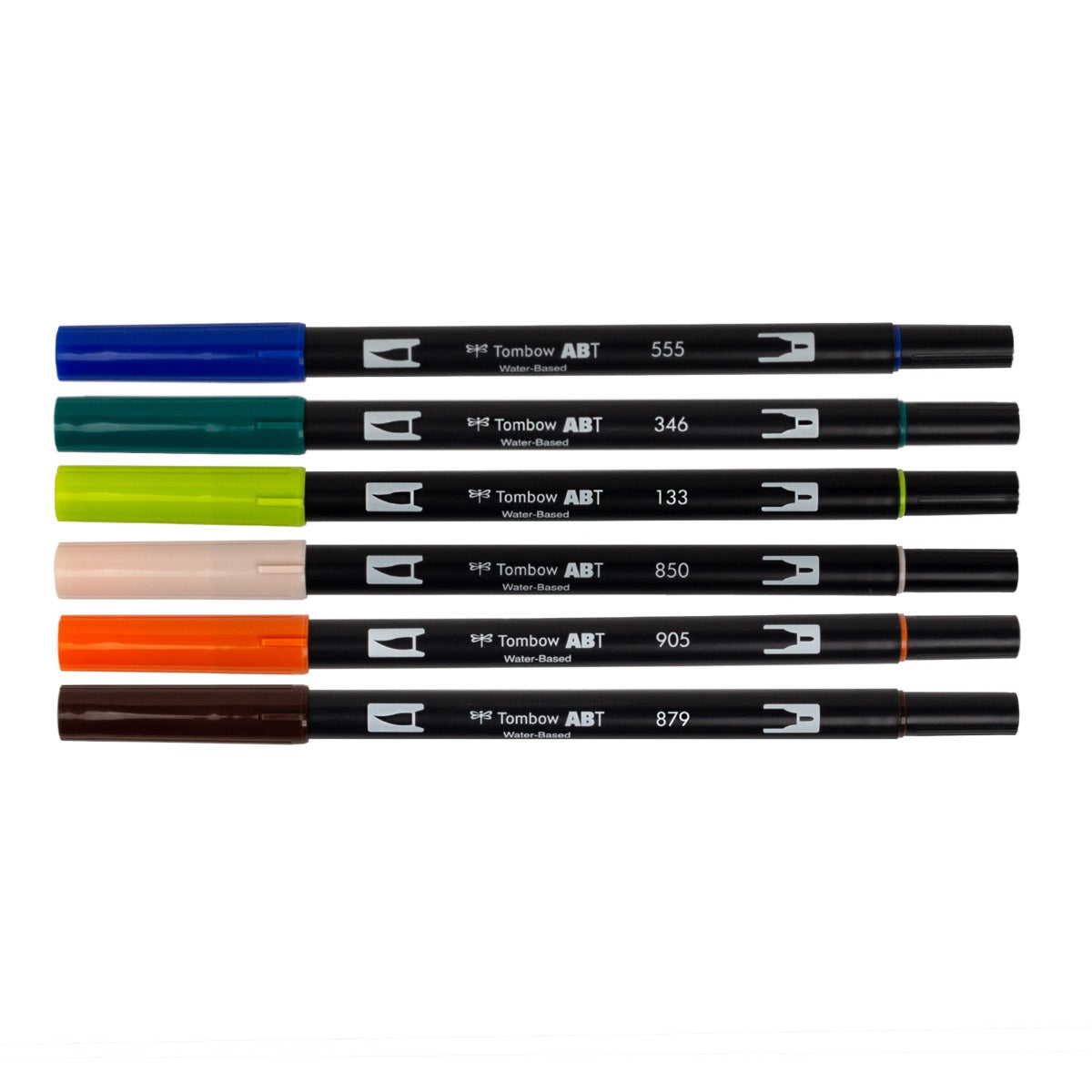 Tombow ABT Dual Brush Pens Set - w/ Water Brush, Coloring Sheets, & Tutorial