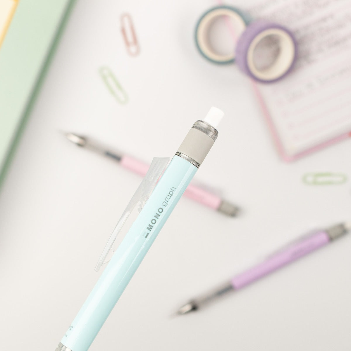Tombow Monograph Mechanical Pencil - 0.5 - Pastel w/ Eraser