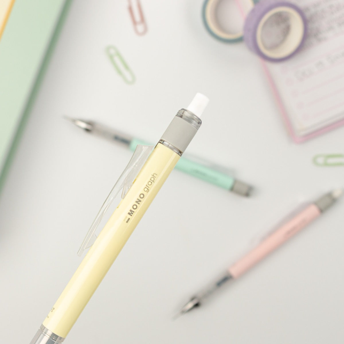Tombow Monograph Mechanical Pencil - 0.5 - Pastel w/ Eraser