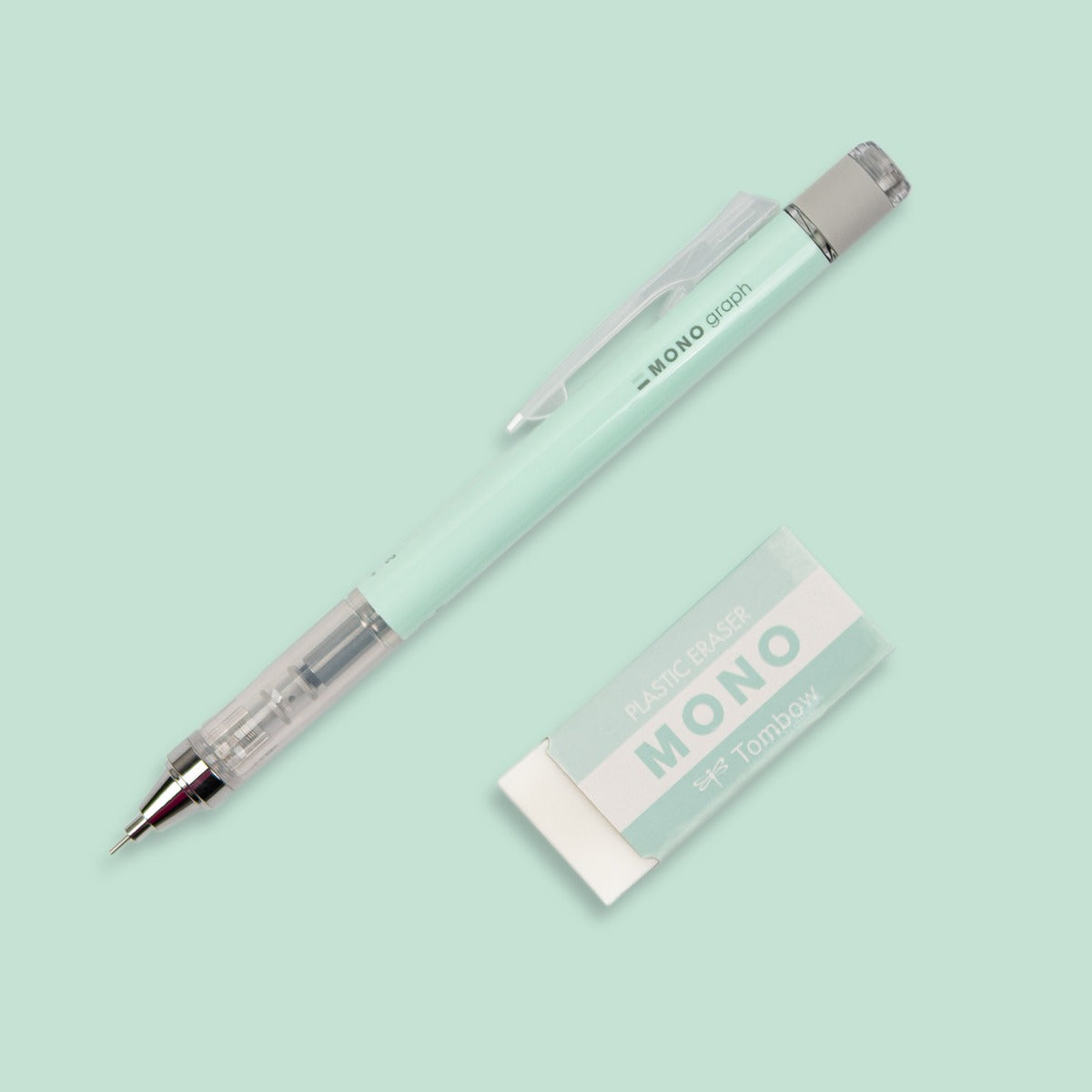 Tombow Monograph Mechanical Pencil - 0.5 - Pastel w/ Eraser