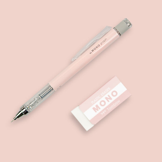 Tombow Monograph Mechanical Pencil - 0.5 - Pastel w/ Eraser