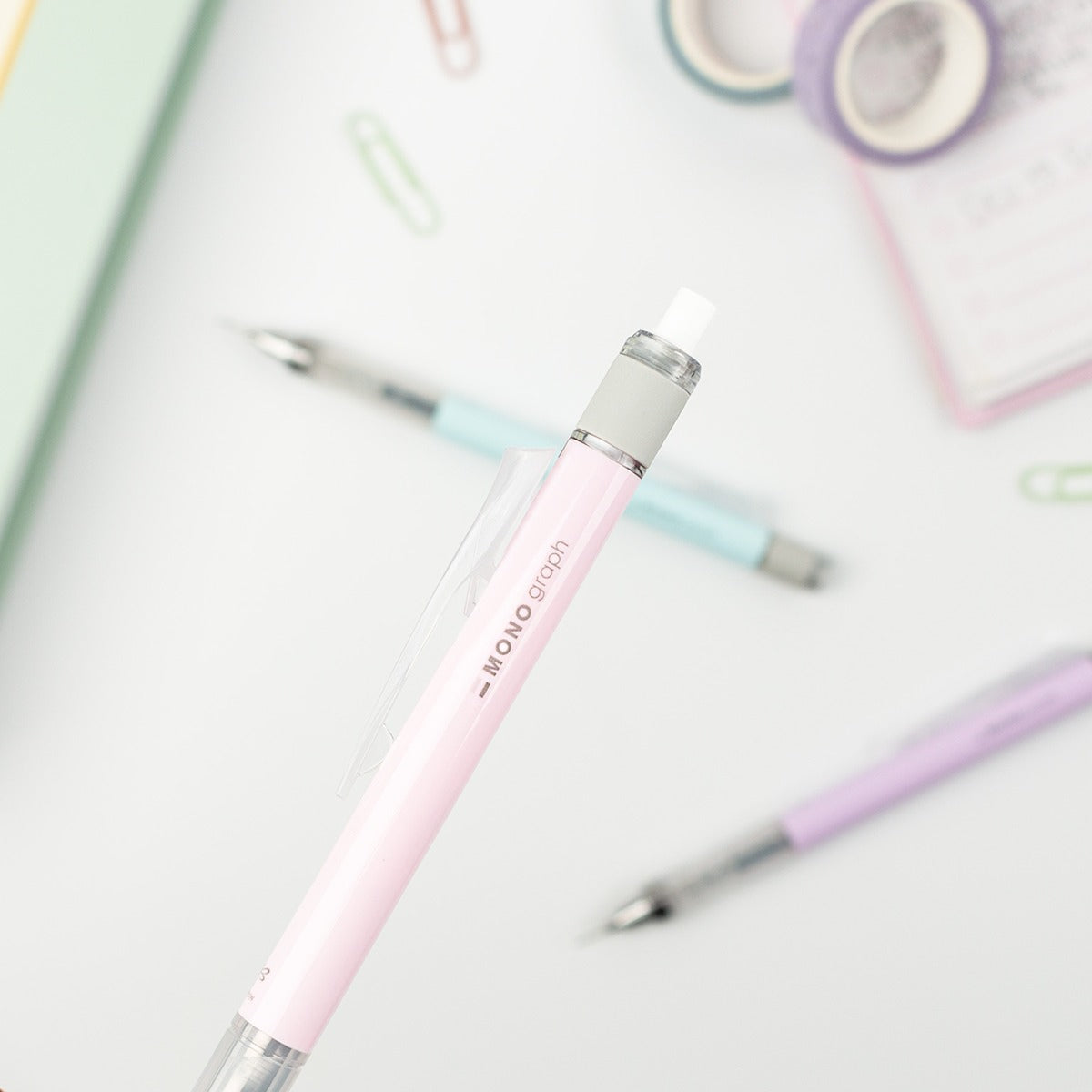 Tombow Monograph Mechanical Pencil - 0.5 - Pastel w/ Eraser