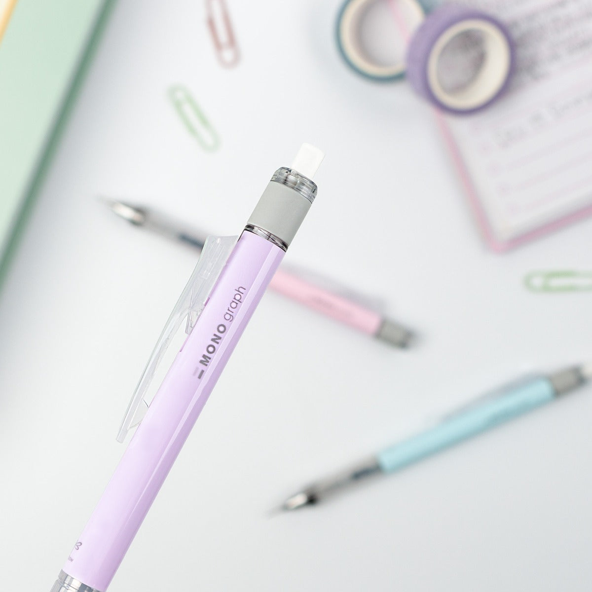 Tombow Monograph Mechanical Pencil - 0.5 - Pastel w/ Eraser