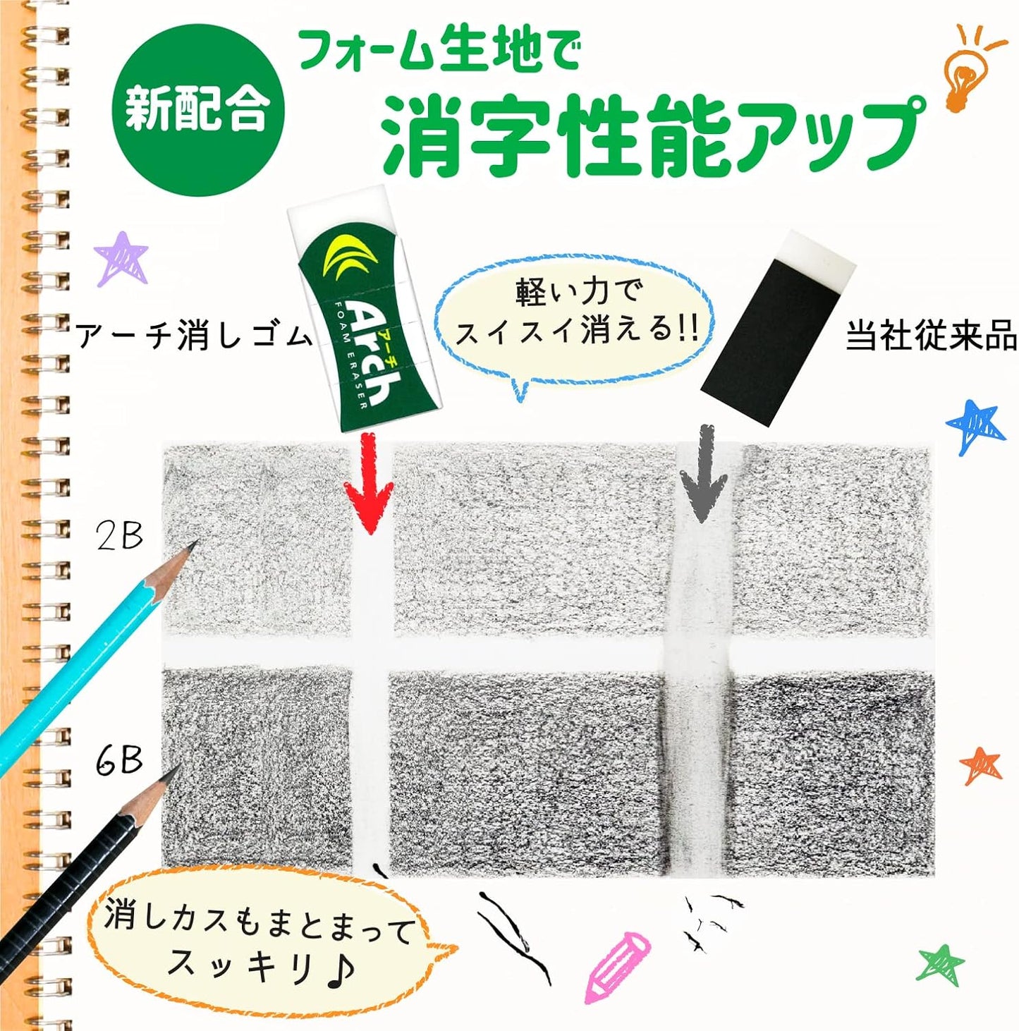 Arch Plastic Eraser
