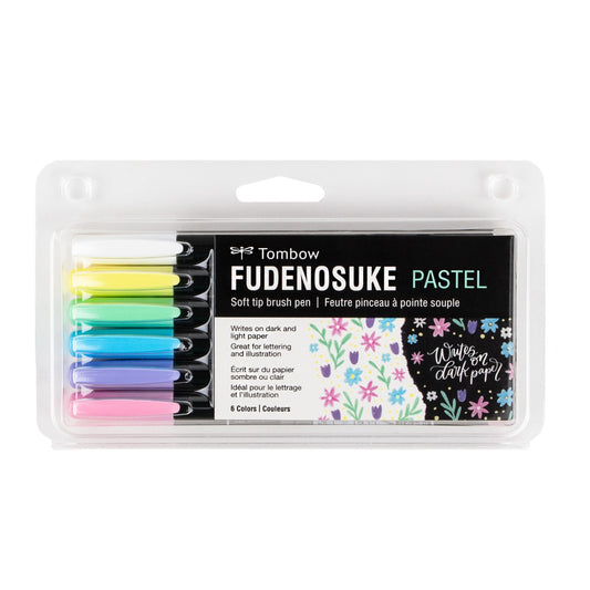 Fudenosuke Pastel Brush Pen Set