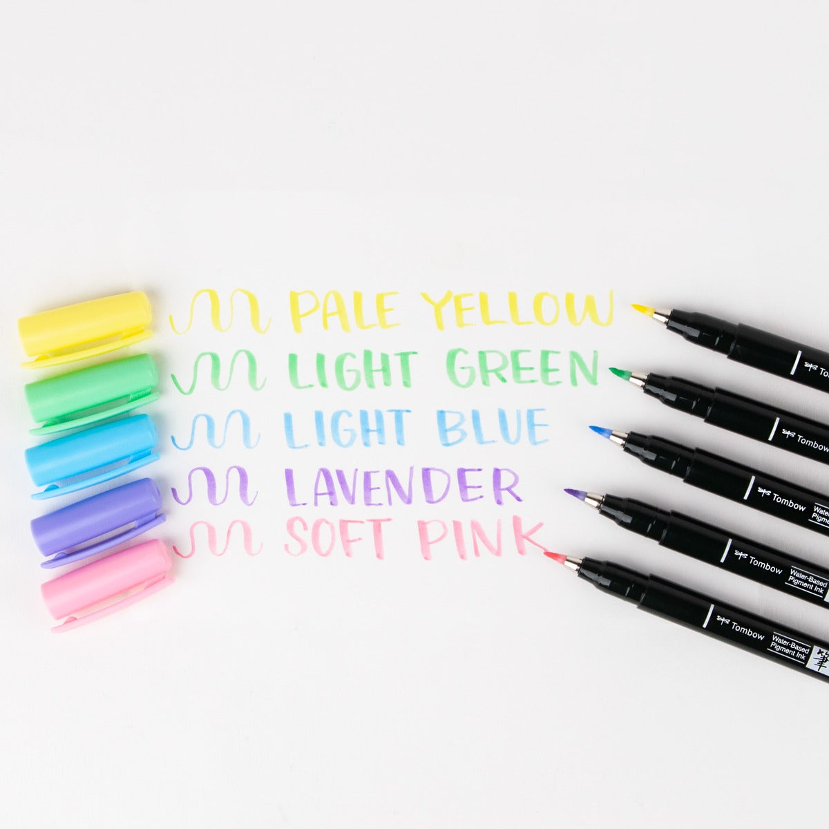 Fudenosuke Pastel Brush Pen Set