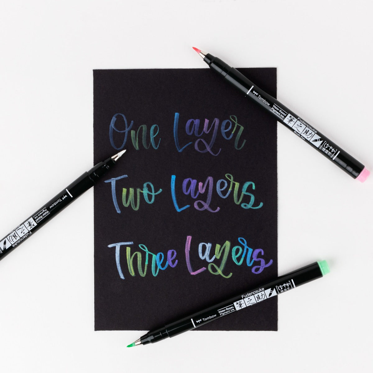 Fudenosuke Pastel Brush Pen Set