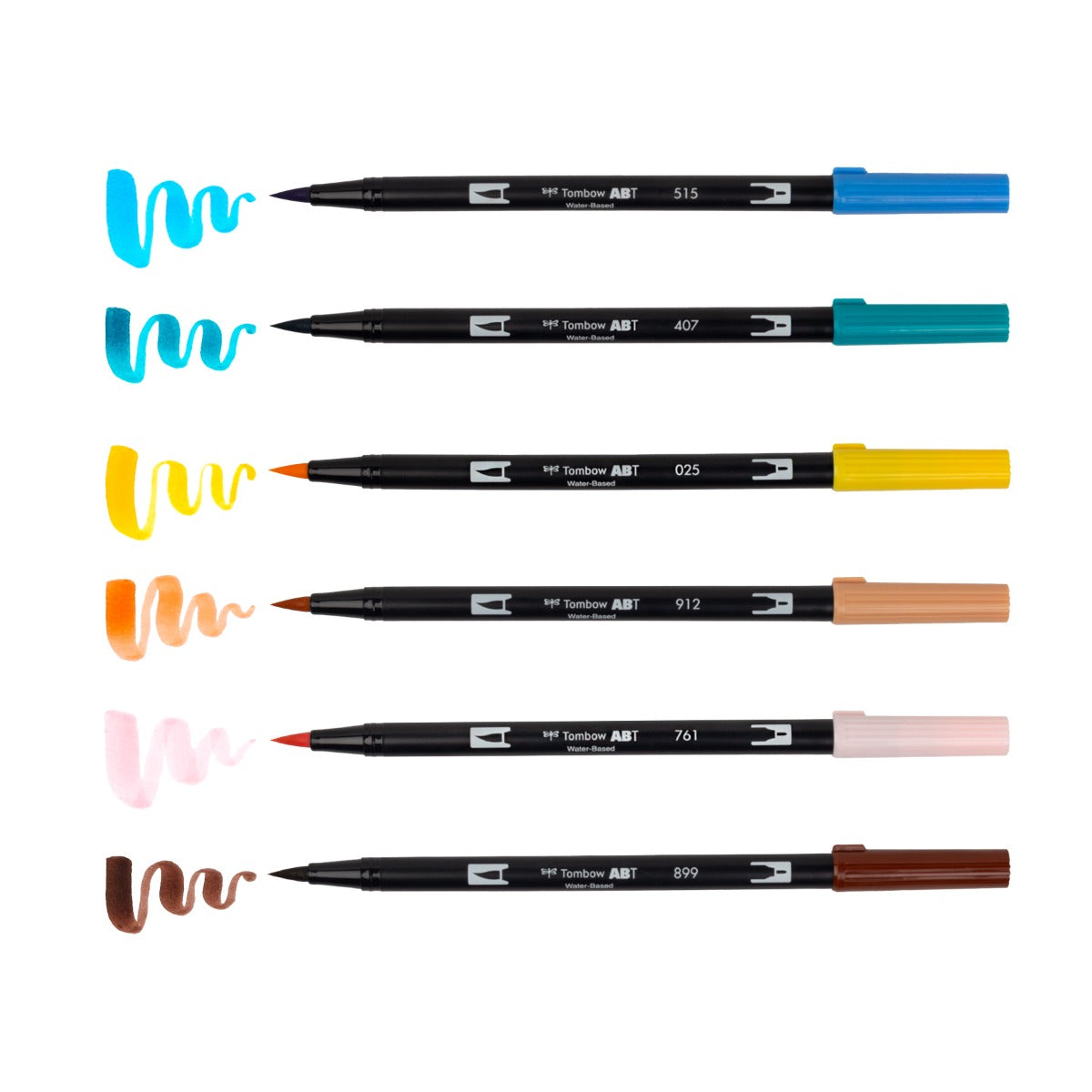 Tombow ABT Dual Brush Pens Set - w/ Water Brush, Coloring Sheets, & Tutorial